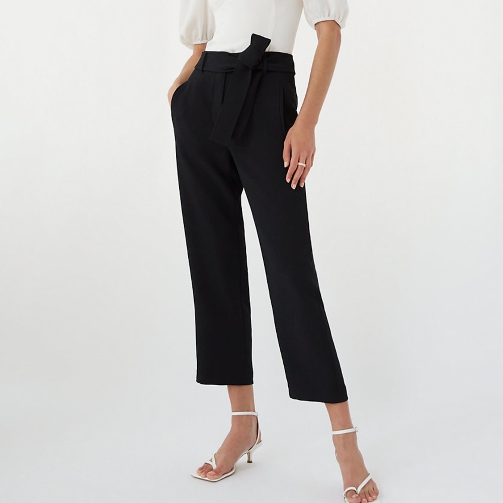 Aritzia Tie Front Pant (Rich Mocha Brown)